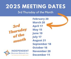 2025 IBNInc Meeting dates